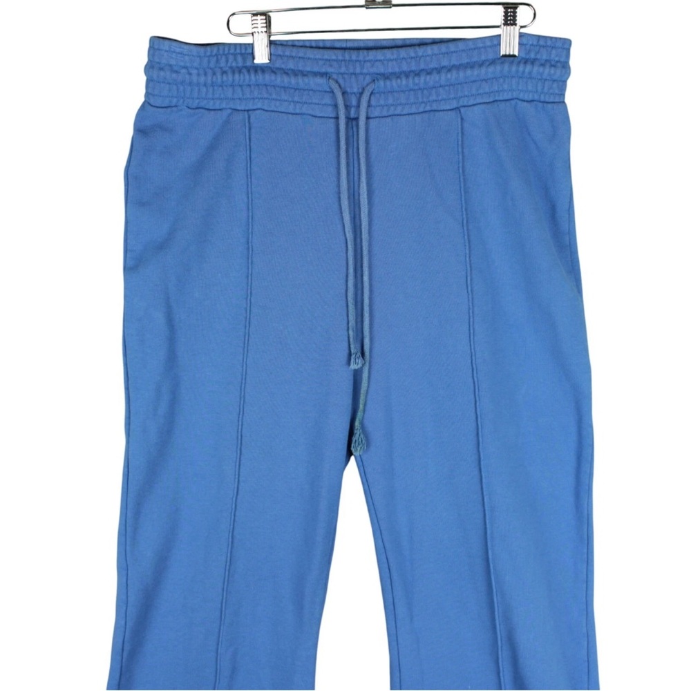 Free People Sweatpants Women Size Large Drawstring Comfy Lounge Wide Legs Blue - Picture 3 of 11